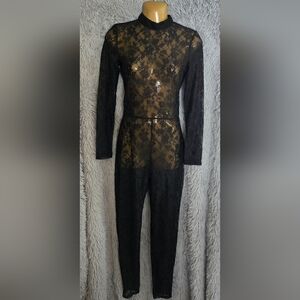 SHEIN Black Lace Jumpsuit